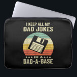 Mens Funny dad Jokes in dad-a-Base Laptopschutzhülle<br><div class="desc">Mens Funny dad Jokes in dad-a-Base</div>