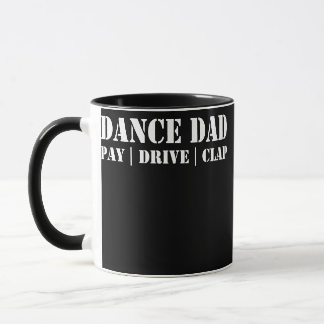 Mens Funny Dance Vater Pay Drive Clap Proud Dancer Tasse (Links)