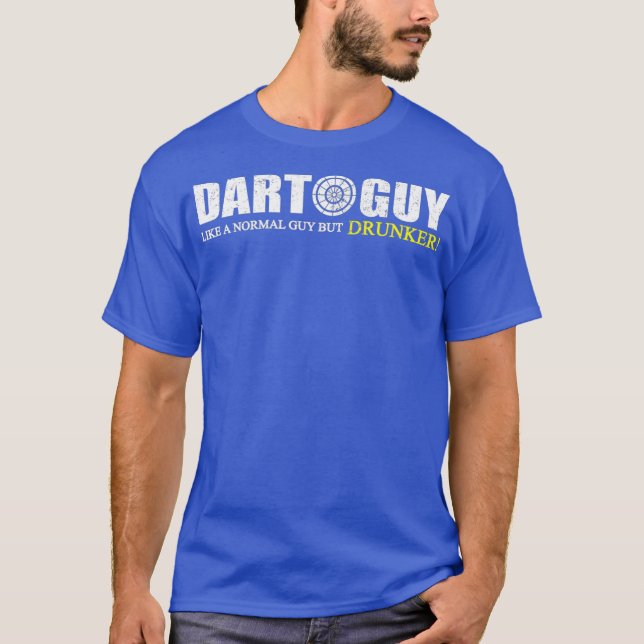 Mens Funny Dart Typ Shirt Cool Teamgeschenk (Vorderseite)