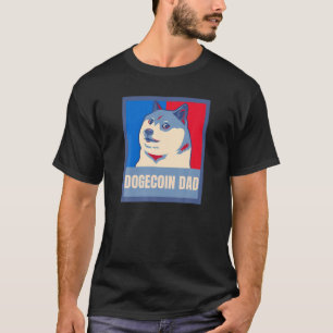 Mens Funny Dogecoin Vater für Crypto Currency Vate T-Shirt