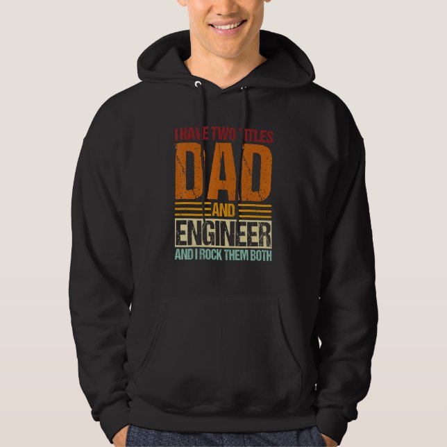 Mens Funny Engineer Design For Civil Engineer Cool Hoodie (Vorderseite)