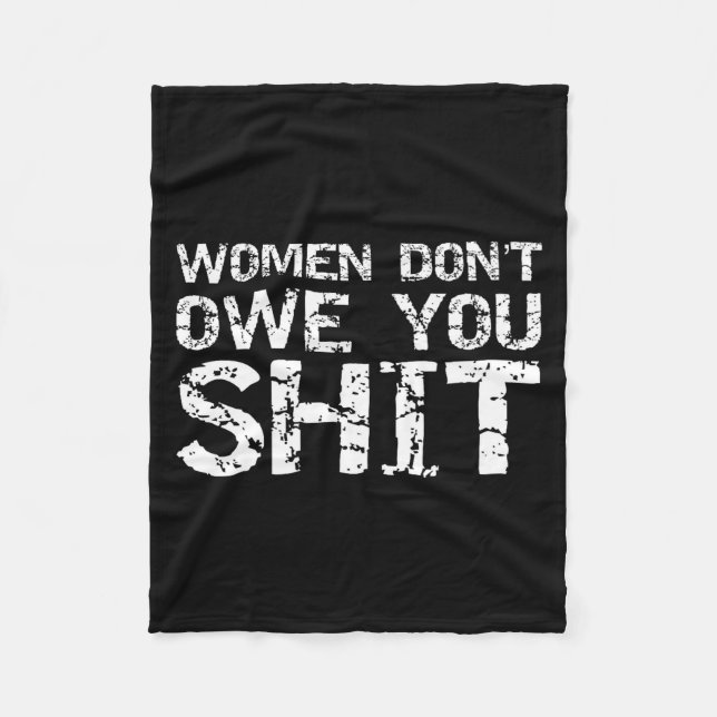 Mens Funny Feminist Quote Feminism Gift Women Don' Fleecedecke (Vorderseite)