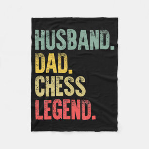 Mens Funny Gift Husband Vater Schach Legende Fleecedecke