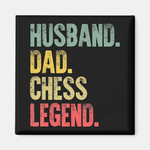 Mens Funny Gift Husband Vater Schach Legende Magnet
