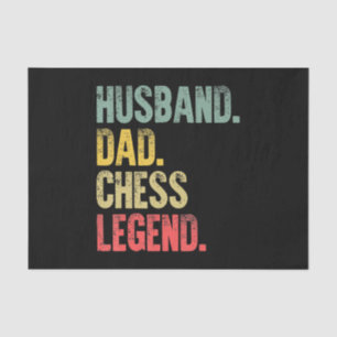 Mens Funny Gift Husband Vater Schach Legende Seidenpapier