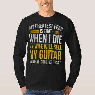 Mens Funny Guitar Player Sprichwort Gitarrist I Ex T-Shirt