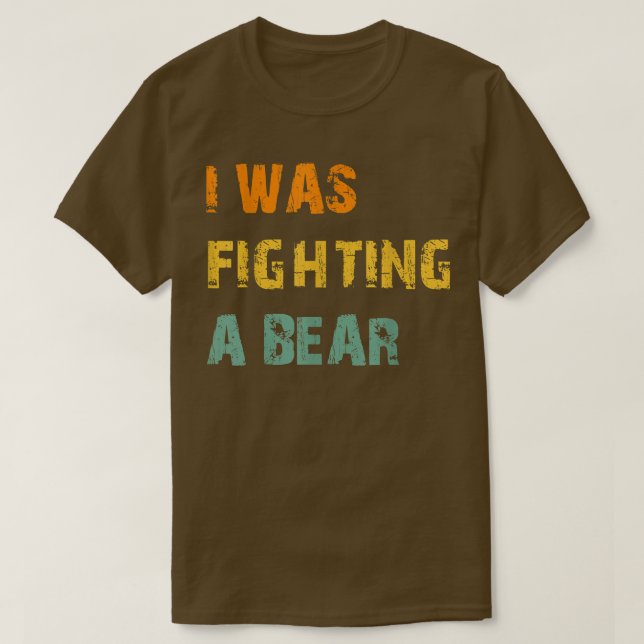 Mens Funny ich kämpfte gegen eine Bärenverletzung  T-Shirt (Design vorne)