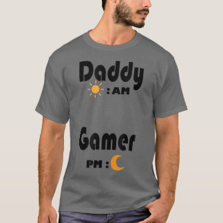 Mens Funny Idee für Gamer Vater Daddy by Day Gamer T-Shirt