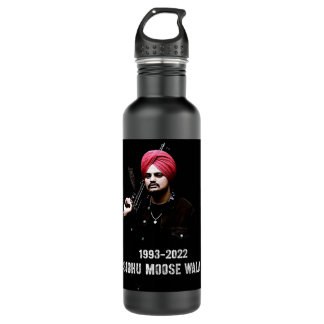Mens Funny Indian Sidhu Five Moose Man Wala Actor  Edelstahlflasche