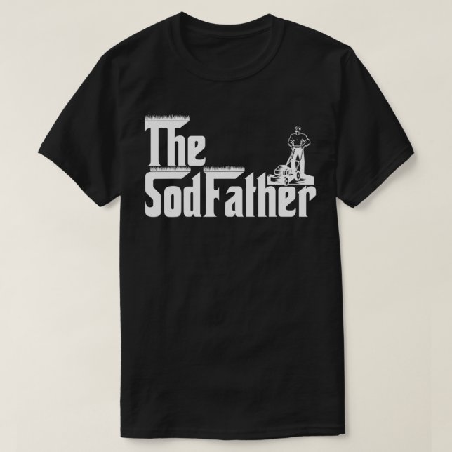 Mens Funny Landscapes Der Vater Mens Grass Cut T-Shirt (Design vorne)