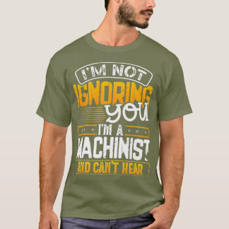 Mens Funny Machinist Operator Vintag Väter T-Shirt