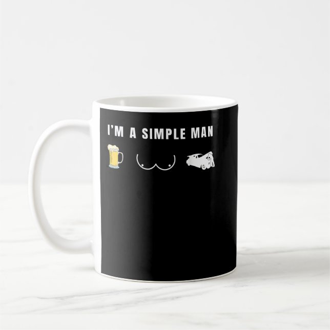 Mens Funny Mechanic Spaß Graphic Kaffeetasse (Links)