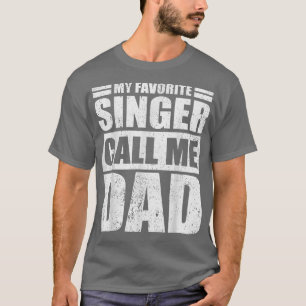 Mens Funny mein Lieblingssänger nennt mich Vater V T-Shirt