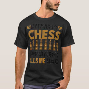 Mens Funny mein Schachgegner nennt mich Vater Grap T-Shirt