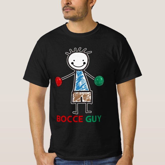 Mens Funny Meme Bocce Ball Design Boys Bocci Sport T-Shirt (Vorderseite)