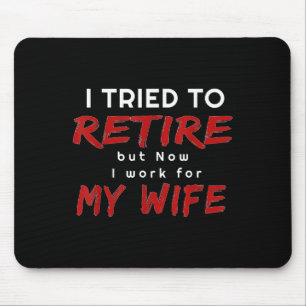 Mens Funny Mens Retirement T Shirt Gift T-Shirt Qu Mousepad