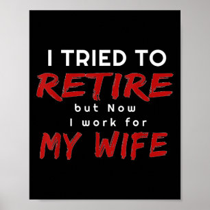 Mens Funny Mens Retirement T Shirt Gift T-Shirt Qu Poster