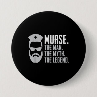 Mens Funny Murse Button