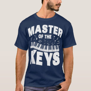 Mens Funny Music Lover Klaviermeister der Schlüsse T-Shirt