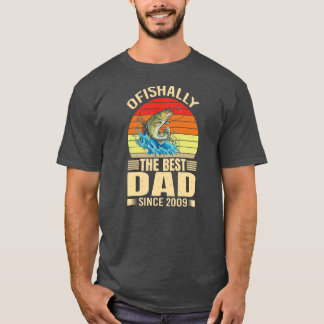 Mens Funny Ofishally Der beste Vater seit 2009 T-Shirt