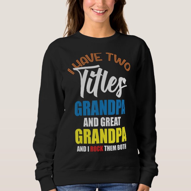 Mens Funny Opa und Großvater Proud Väter Sweatshirt (Vorderseite)