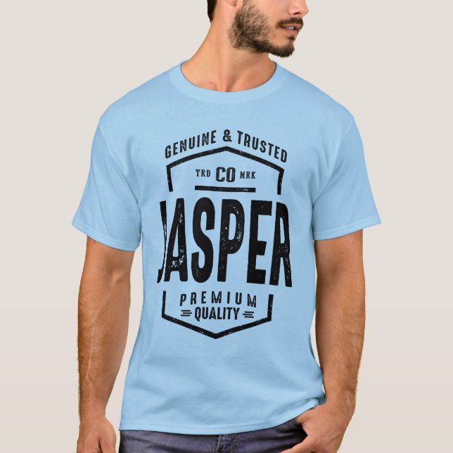 Mens Funny Personalisiert Name Jasper T-Shirt (Vorderseite)