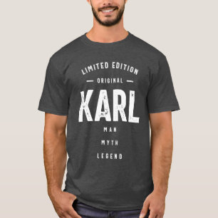 Mens Funny Personalisiert Name Karl T-Shirt