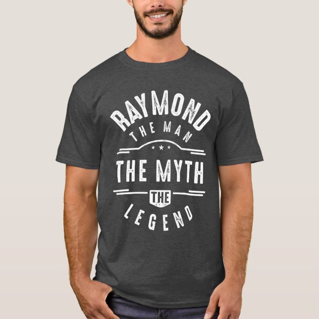 Mens Funny Personalisiert Name Raymond T-Shirt (Vorderseite)