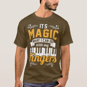 Mens Funny Piano Musician Music Lover Pianist  T-Shirt