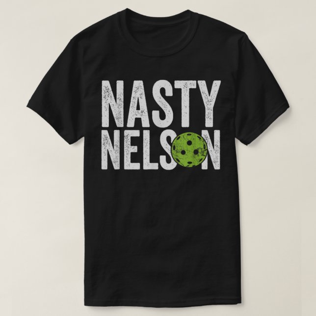 Mens Funny Pickleball Team Clothing - Ekliger Nels T-Shirt (Design vorne)