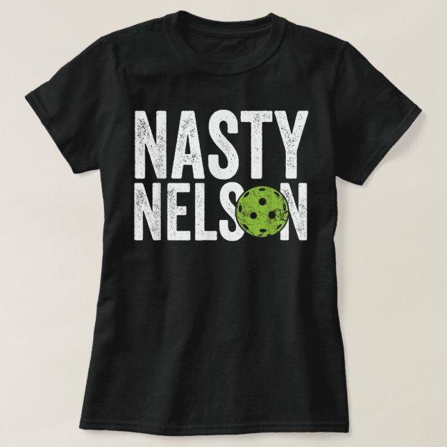 Mens Funny Pickleball Team Clothing - Ekliger Nels T-Shirt (Design vorne)