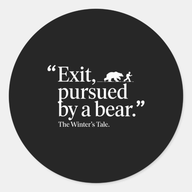 Mens Funny Quote Modern Minimalist  Runder Aufkleber (Vorderseite)