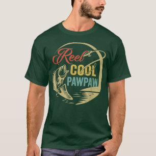 Mens Funny Reel Cool PawPaw Liebe Angeln T-Shirt