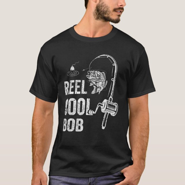 Mens Funny Reel Cooler Bob T Shirt Fischen Vater (Vorderseite)