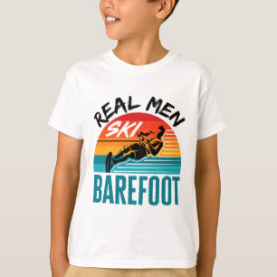 Mens Funny Refoot Wasserski Ski fahren Ski fahren T-Shirt