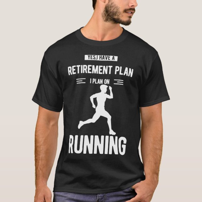 Mens Funny Running Shirt für Männer mit Sprichwort (Vorderseite)