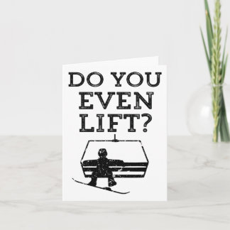 Mens Funny Snowboarden Lift sogar Snowboard Karte