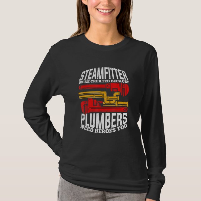 Mens Funny Steamfitter Pipefitter T-Shirt (Vorderseite)