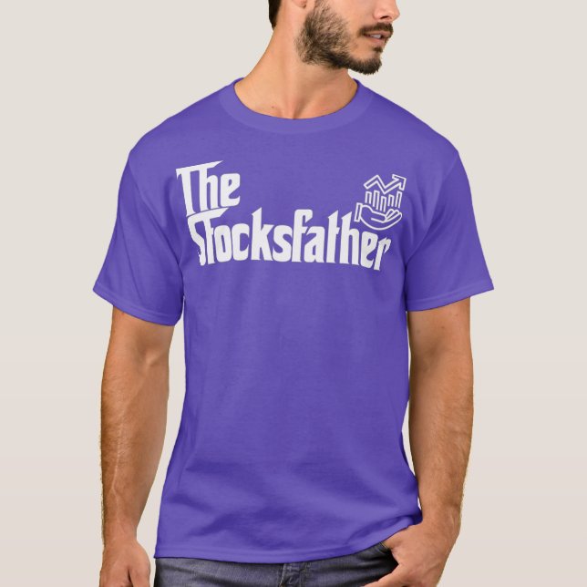 Mens Funny Trader Vater geben den Stocks Vater T-Shirt (Vorderseite)