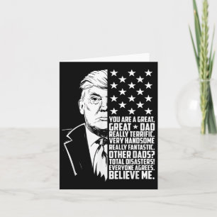 Mens Funny Trump Sie sind ein großer Vater Vaterta Karte