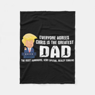 Mens Funny Trump Sprichwort Bester Vater Zitat - C Fleecedecke