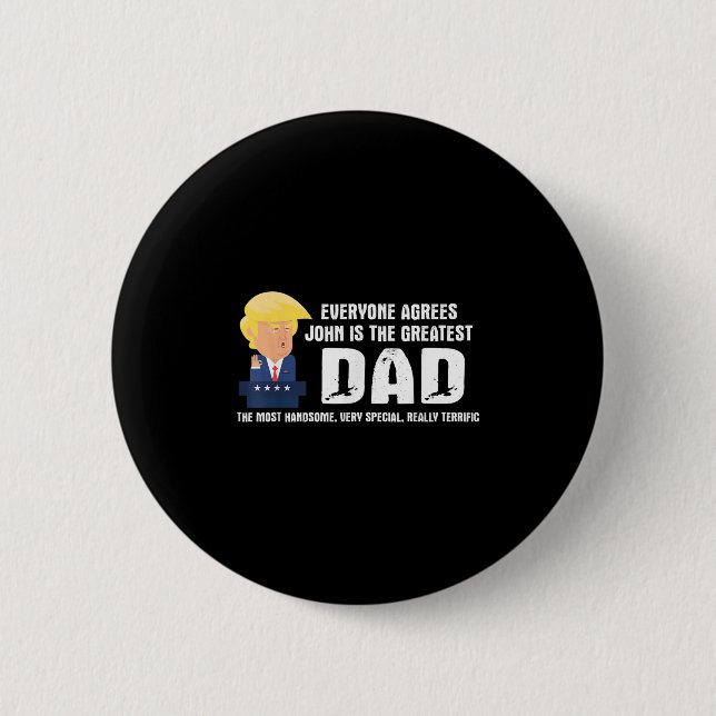 Mens Funny Trump Sprichwort Bester Vater Zitat - J Button (Vorderseite)