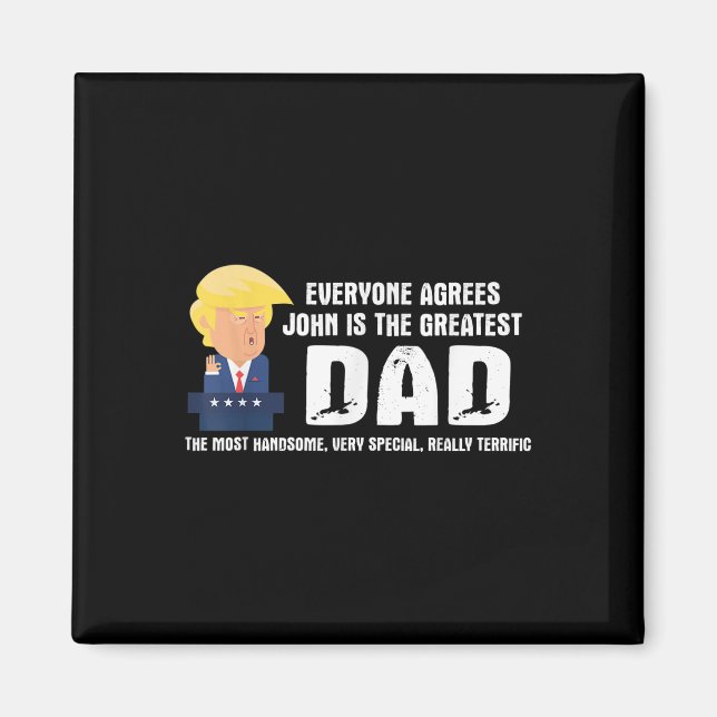 Mens Funny Trump Sprichwort Bester Vater Zitat - J Magnet (Vorne)