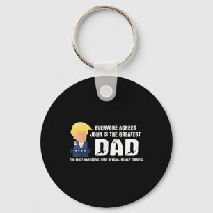 Mens Funny Trump Sprichwort Bester Vater Zitat - J Schlüsselanhänger