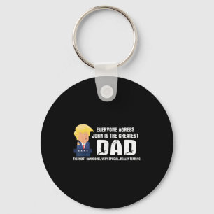 Mens Funny Trump Sprichwort Bester Vater Zitat - J Schlüsselanhänger