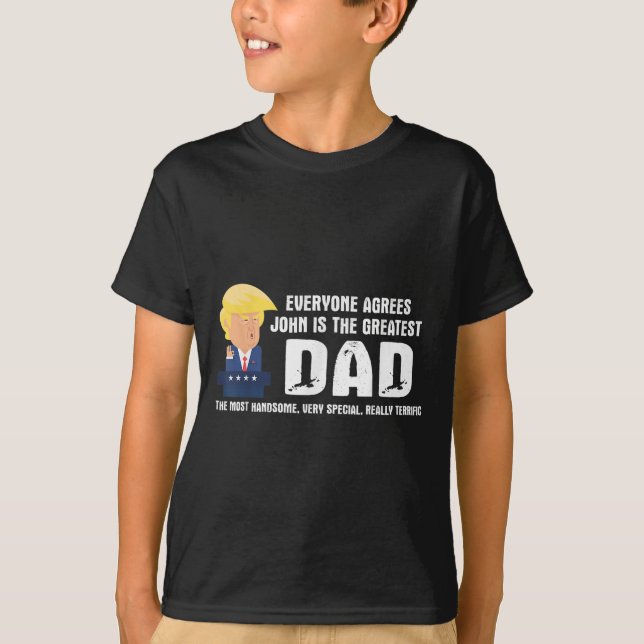 Mens Funny Trump Sprichwort Bester Vater Zitat - J T-Shirt (Vorderseite)