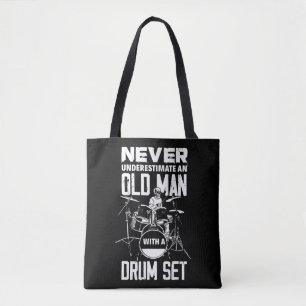 Mens Funny unterschätzt nie einen alten Mann mit  Tasche