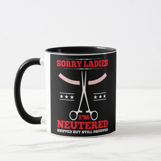 Mens Funny Vasectomy Remüde Baby Maker Vasektomie Tasse (Links)
