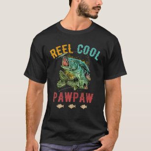 Mens Funny Vathday Vintage Fischerei Rollen Cool P T-Shirt