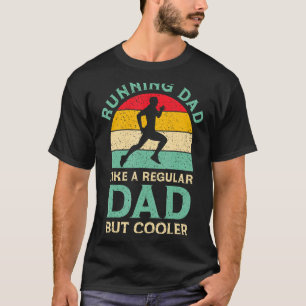 Mens Funny Vathers Day Vater für Marathon Ru läuft T-Shirt